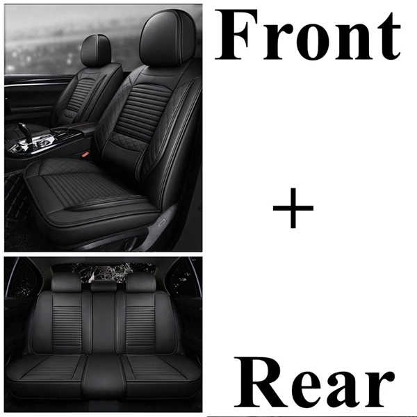 Чехол на Автокресло для JEEP Wrangler jk Renegade Compass CHEROKEE Grand CHEROKEE Commander Патриот неограниченное количество Rubicon Sahara Liberty - Название цвета: leather black 1