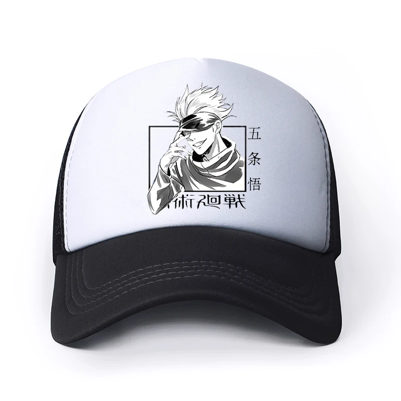 

2021 Jujutsu Kaisen Satoru Gojo Baseball Caps hot Japan Anime Unisex Cartoon Dad Hat Snapback Caps for Men baseball cap women