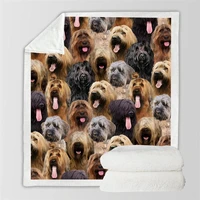 you will have a bunch of briards blanket 3d printed fleece blanket on bed home textiles dreamlike 06