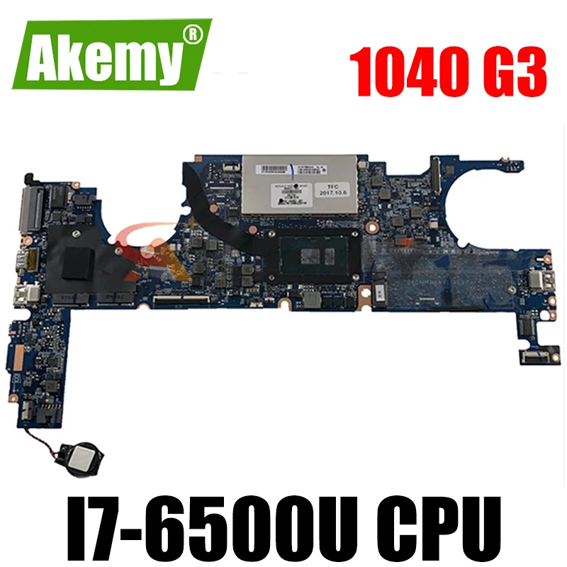 

Akemy New for hp EliteBook Folio 1040 G3 motherboard DA0Y0FMBAJ1 SR2EZ I7-6500U fully tested well