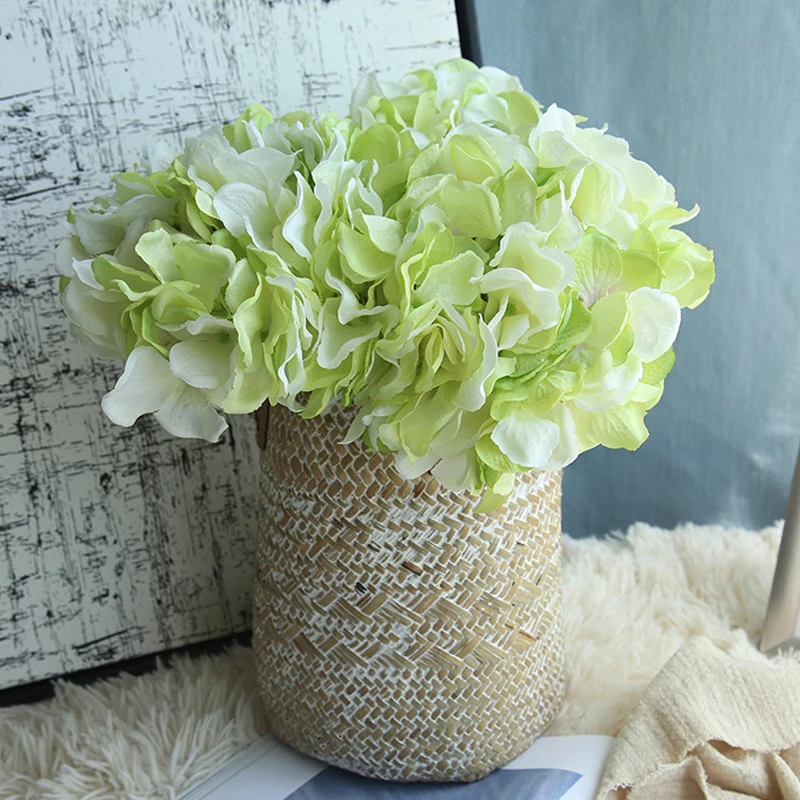 3 шт. искусственные цветы гортензии ветка Свадебный декор шелковая Гортензия