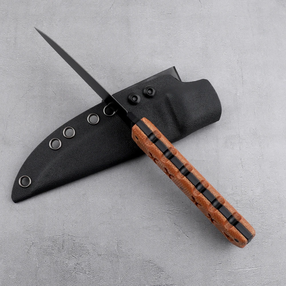 Карманный нож Karambit для выживания на природе с льняной ручкой прямой