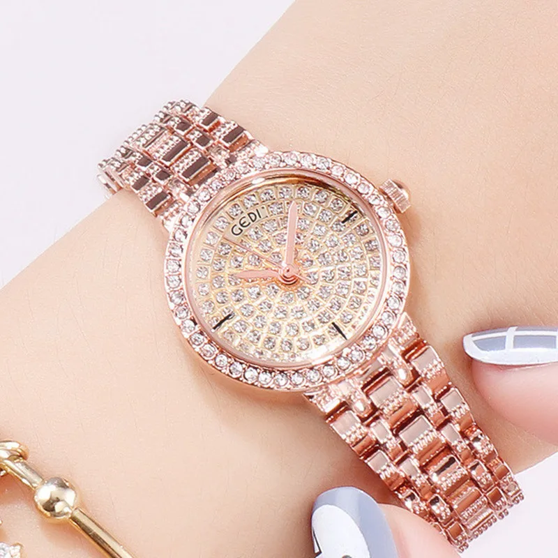 Новинка 2020 высококачественные роскошные женские часы с кристаллами и