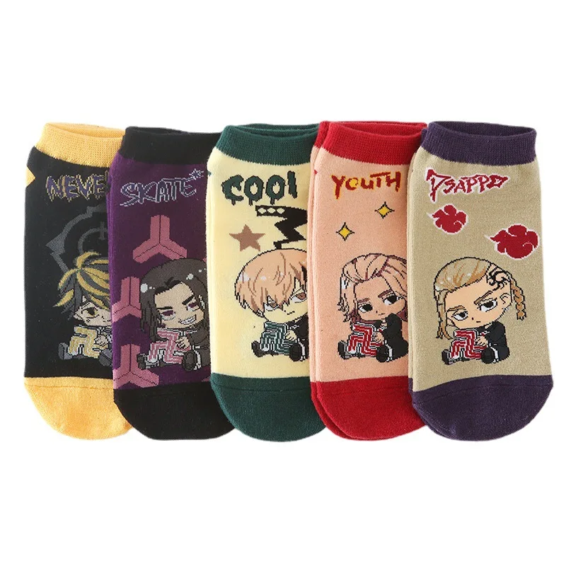 Calcetines de Anime de Los Vengadores de Tokio para ni&ntilde;os, Manjiro Sano, Keisuke, dibujos animados, barco, informales, xxx, Cosplay, regalos de navidad-4