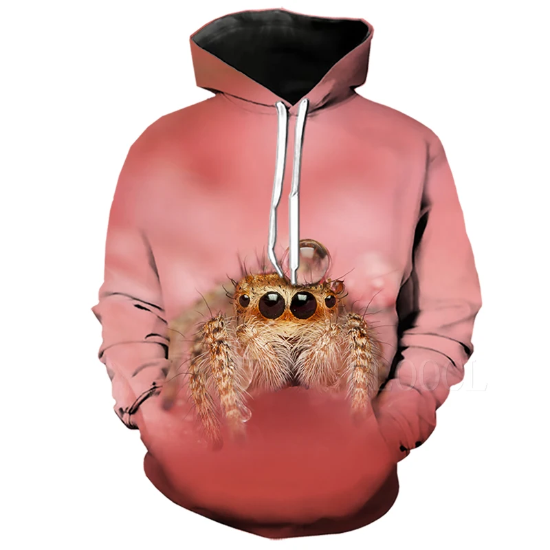 Hoodies 10 3D розовые толстовки с изображением паука, Женская толстовка с цветочным принтом, большие размеры, цветная толстовка с цветочным принтом, 3D принт, Harajuku, повседневная спортивная толстовка для девочек - Цвет: Hoodies 10