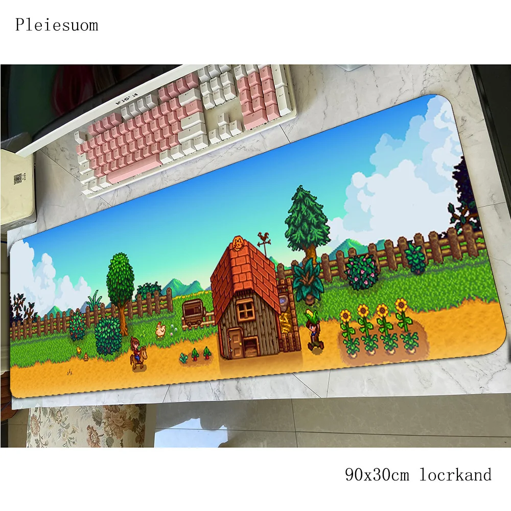 Коврик для мыши stardew valley 900x300x4 мм, Лидер продаж, компьютерный коврик для мыши, геймпад, популярный игровой коврик для мыши, офисный коврик для мыши