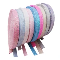 5yardslot 1cm glitter edge wrapping strips for diy hair clip cover