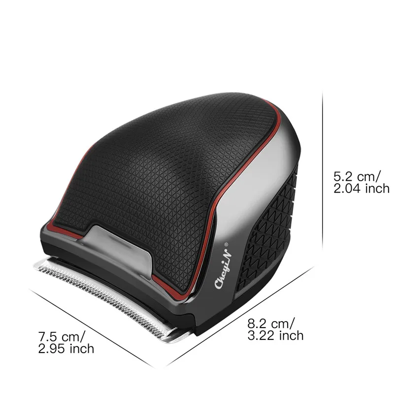 

Usb Rechargeable Barber Electric Beard Trimmer Stainless Steel Blade Clipper Two Speeds Men Machine Hair Cut with 4 Combs