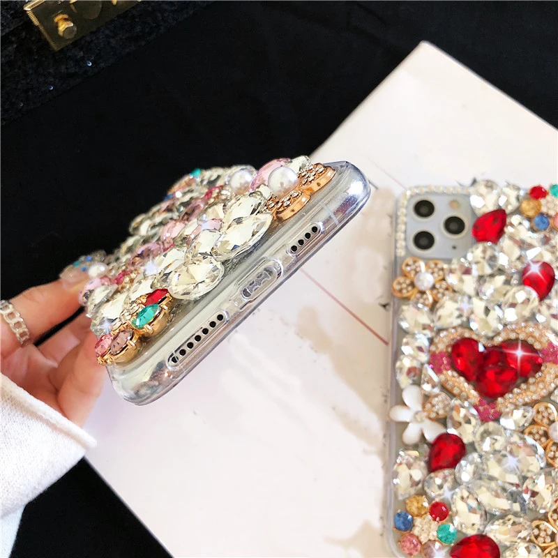 

Sunjolly for Samsung Galaxy S20 Plus Case S7 S8 S9 S10 S20 S21 Plus Ultra S10E S105G S10 Lite Phone Case Diamond Cover coque