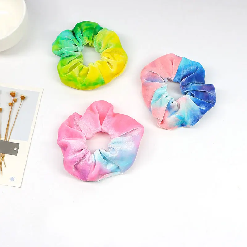 Женские бархатные резинки для волос кольцо девочек резинка хвоста эластичные