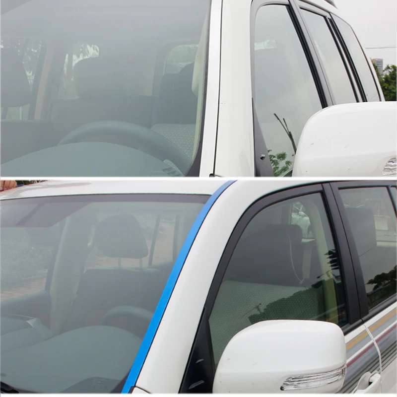 

lsrtw2017 blue silver car front window trims for toyota land cruiser 2009 2010 2011 2012 2013 2014 2015 2016 2017 2018 2019 2020