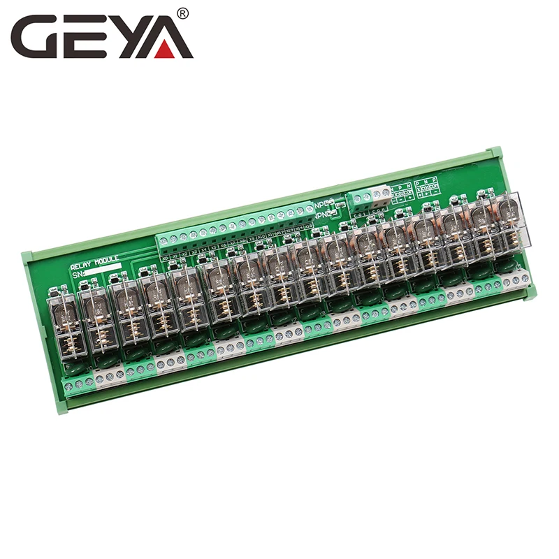 GEYA NG2R 16 канальный видеорегистратор релейных платов 1NO 1NC Din Rail триггерный релейный