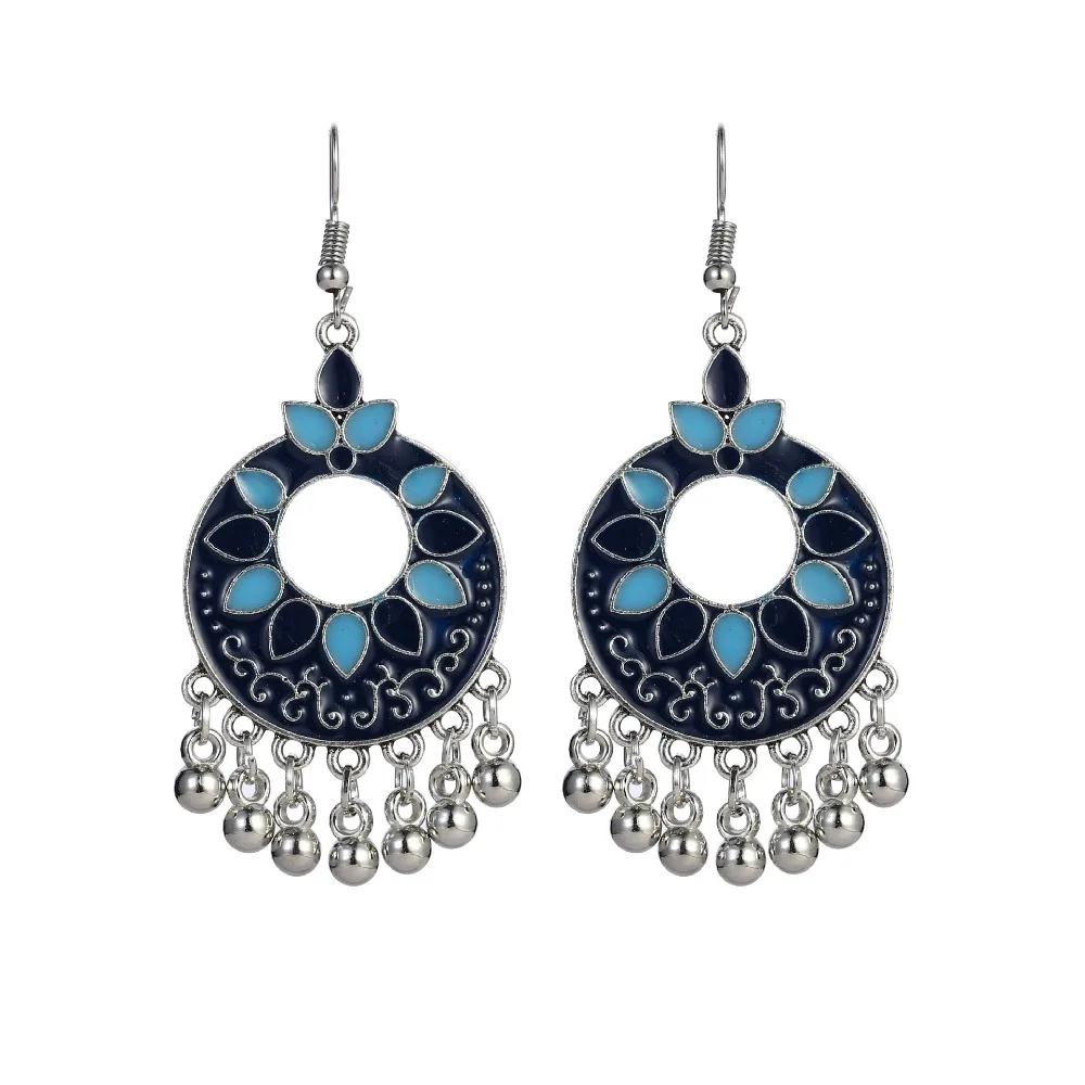 Винтажные висячие серьги из сплава в стиле ретро Женские Висячие с маленькими