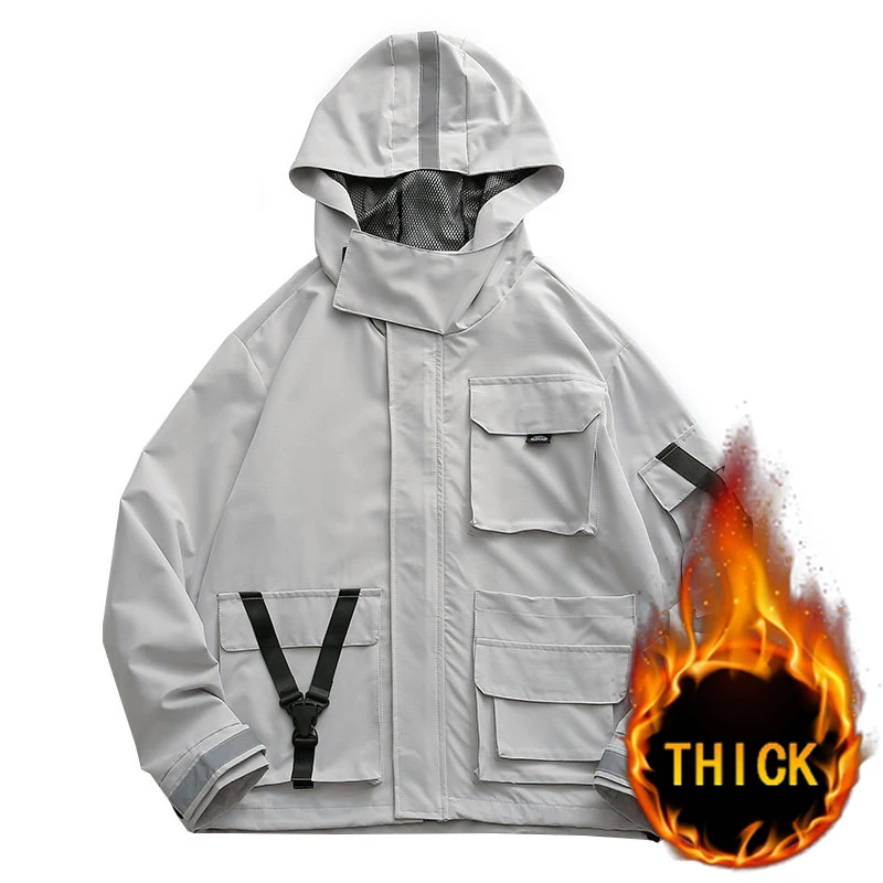 

Новинка Осень-зима брендовая утепленная мужская функциональная куртка серия хип-хоп свободная функциональная стильная куртка в стиле ретр...