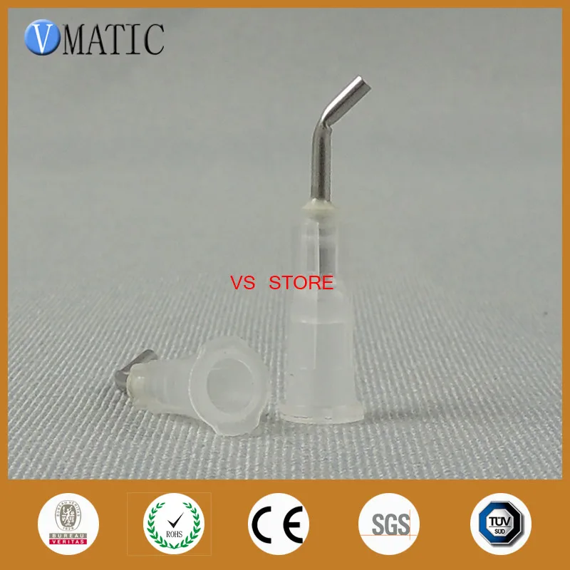

High Quality 100 Pieces 0.5'' 13mm Length 45 Degree Bent 16G Industry Use Bayonet Blunt Needle 1/2 Inch