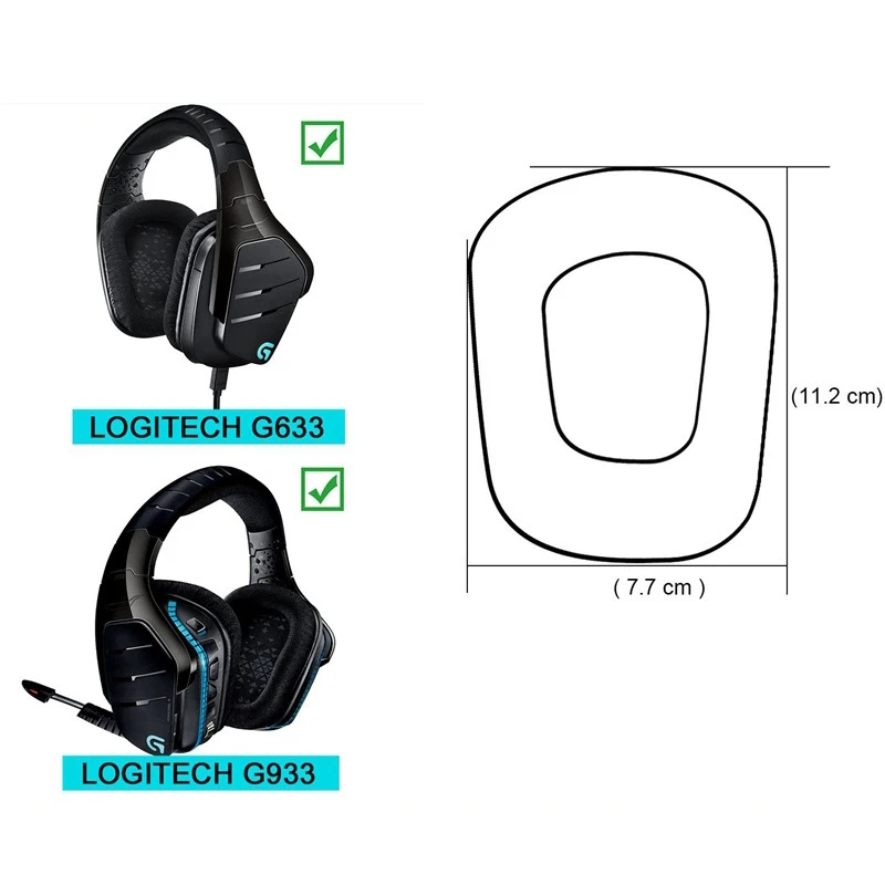 Сменные накладки для ушей чехлы подушек наушников Logitech G933 G633|Аксессуары