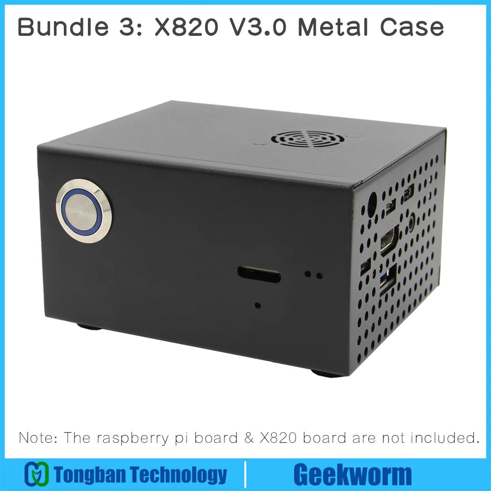Raspberry Pi 2," SATA HDD/SSD Плата расширения хранения, X820 V3.0 USB 3,0 мобильный жесткий диск модуль для Raspberry Pi 3 Модель B+/3B - Комплект: Комплект 3