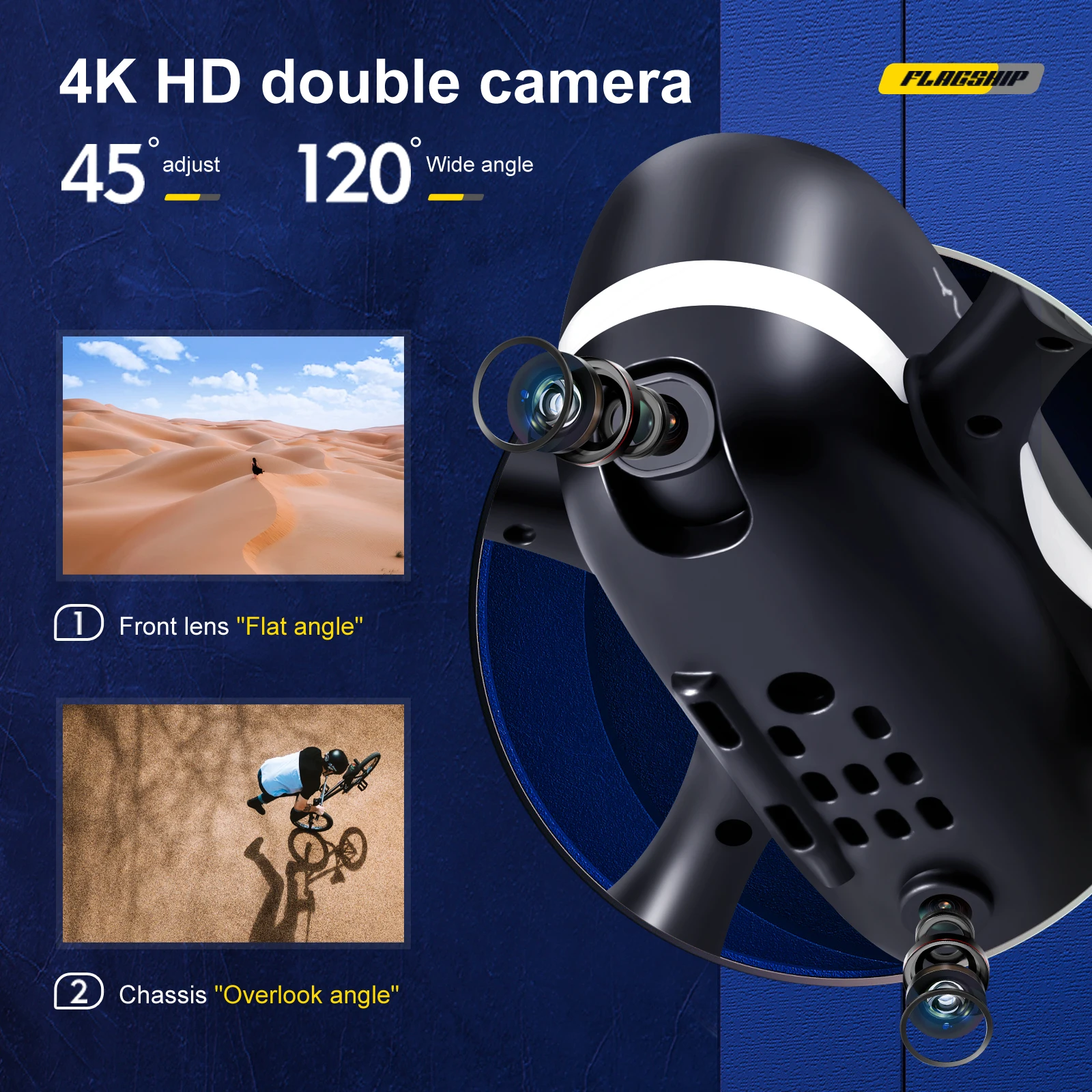 QJ новый Дрон S88 4K HD Двойная камера с FPV оптическим потоком позиционирование