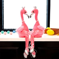 30cm electric flamingo plush toy singing and dancing wild bird flamingo stuffed animal figurine fun puzzle for children