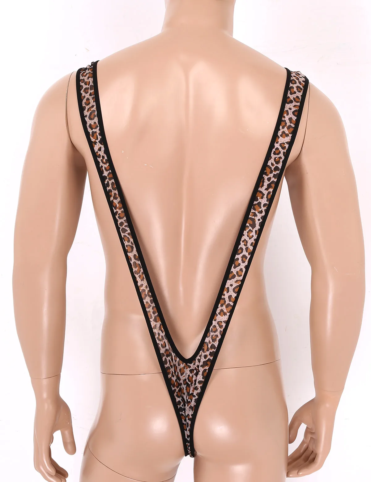 Сексуальные мужские Манкини стринги тянущиеся открытые глубокие V-образные