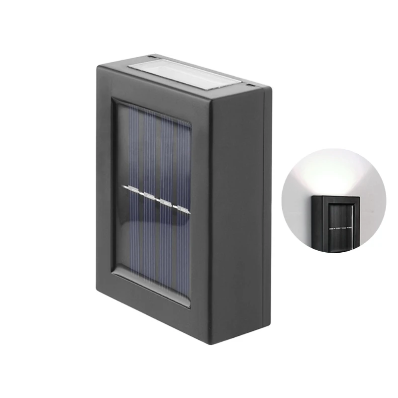 

H58B Square Solar Power Garden Light Patio Waterproof Wall Fence Lamp Outdoor Yard Home Decor