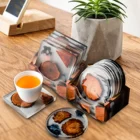 Резиновый изоляционный коврик для посуды, подставка, круглые квадратные силиконовые коврики, коврик с термоизоляцией и держателем, моющийся коврик для чашки, чая, кофе