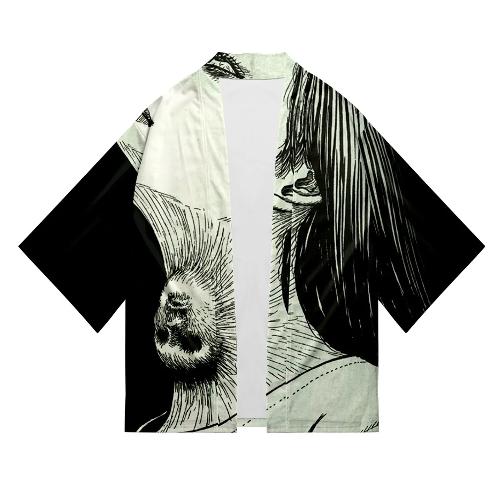 Кимоно для косплея Junji Ito японское кимоно хаори юката с 3D-принтом женщин и мужчин