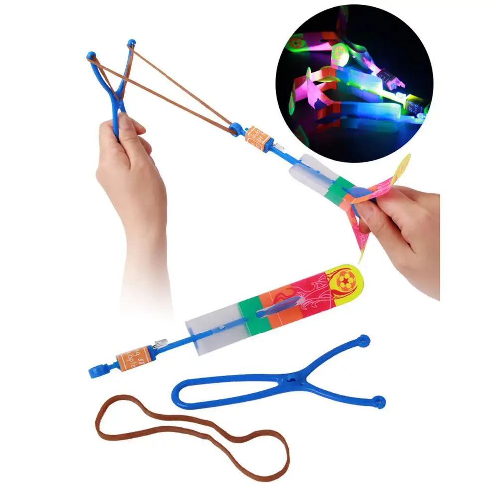 

Led Lighting Up Luminous Toy Flying Slingshot Flying Toys Toys Xmas Decor Light Quickly Fast Catapult