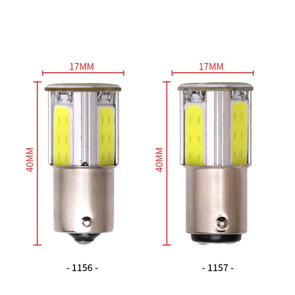 Горячая продажа 2 шт 1156 1157 P21W COB 24SMD Светодиодный лампа для автомобиля задний