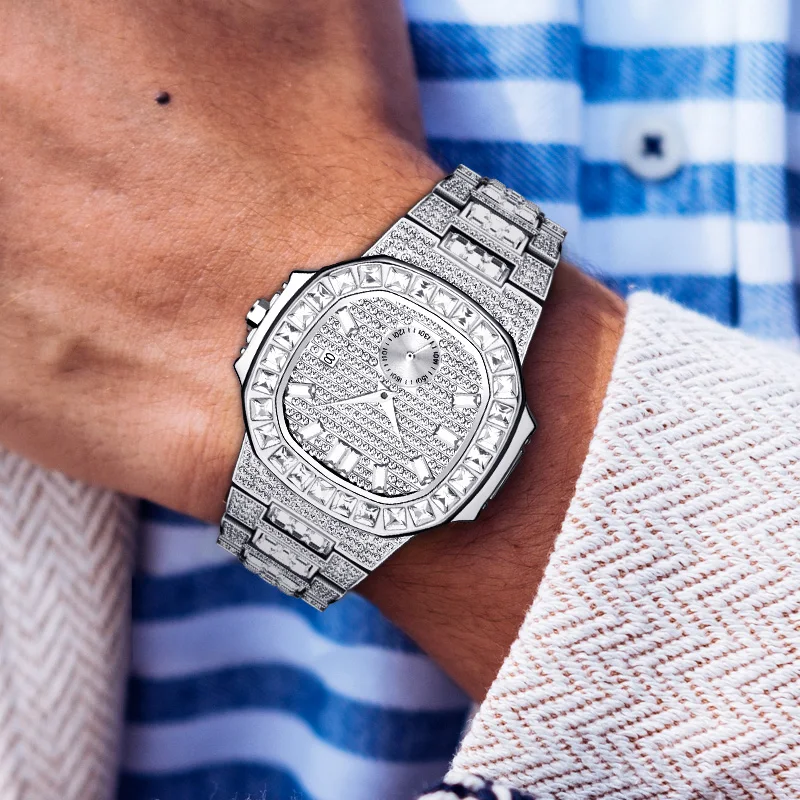 MISSFOX горячая Распродажа высококачественные Роскошные мужские часы Patek полностью