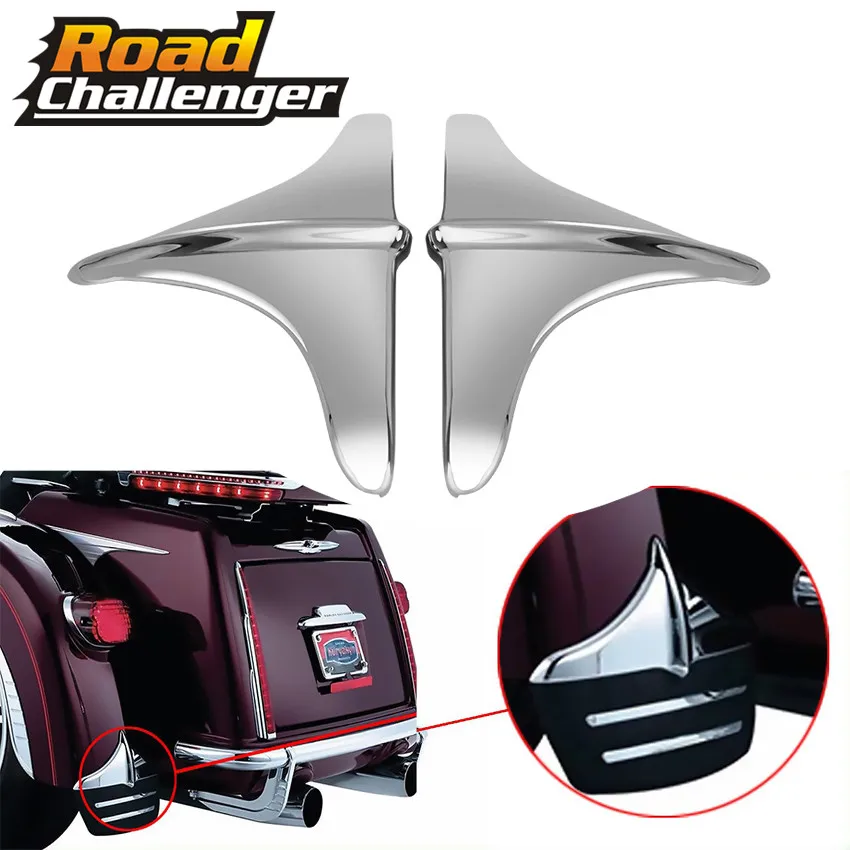 

Black Chrome Motorcycle Rear Fender Accents Leading Front Edge Trim For Harley Touring Trikes FLHT FLHX 2009-2017 Accessories