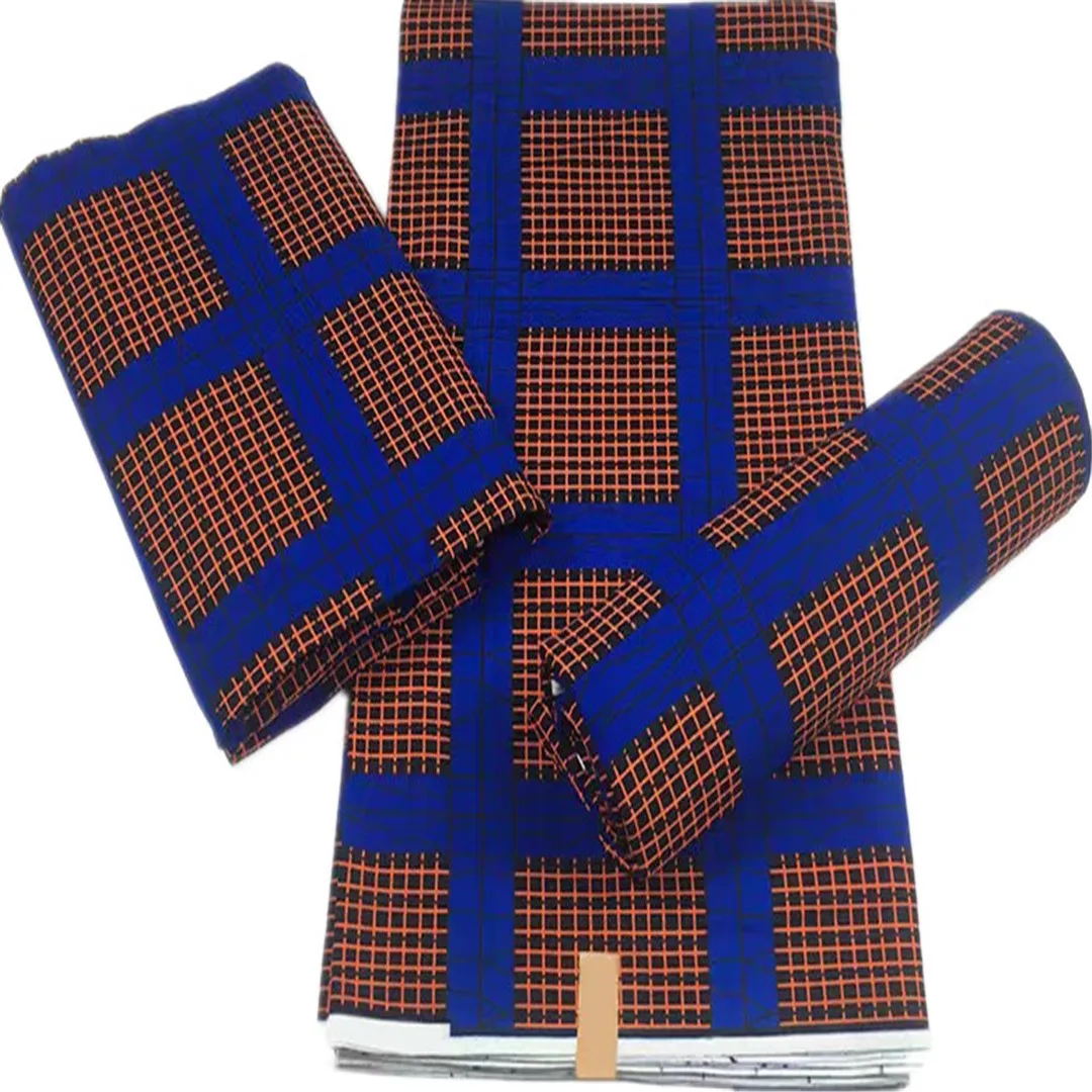 

Veritable African Real Wax Prints 100%Cotton High Quality Ankara Fabric 6 Yards Ghana Style For All Craft Clothing Material-V6