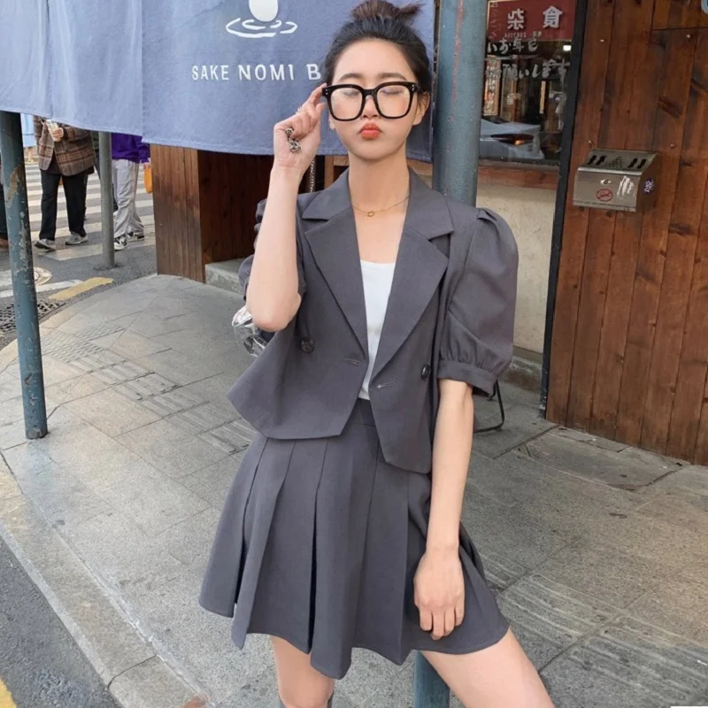

womens two piece sets mini skirt 2021 women's suit set crop top and skirts women woman together summer clothes for club outfits