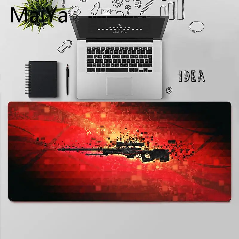 

Maiya Top Quality CSGO Silicone large small Pad to Mouse Game Free Shipping Large Mouse Pad Keyboards Mat