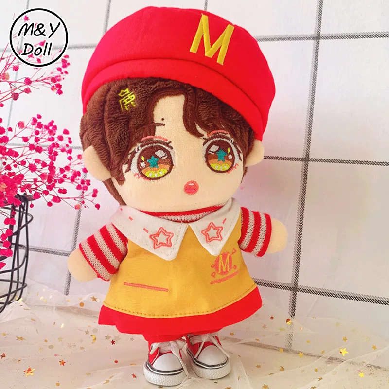 

20cm Kpop Doll Clothes Toy M fries Hat Dress Cosplay Lisa Jennie Jisoo NINGNING WINTER JIMIN Idol Dolls Accessories Fans Gift