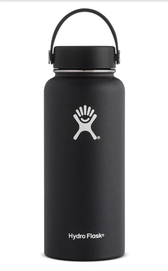 ss bottle Нержавеющая сталь бутылка для воды гидро колба бутылка для воды с вакуумной изоляцией широкий рот Путешествия Портативная термальная бутылка 32 унции/40o - Цвет: ss bottle