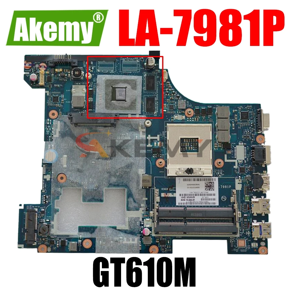 

Материнская плата для ноутбука Lenovo G580, оригинальная материнская плата GT610M