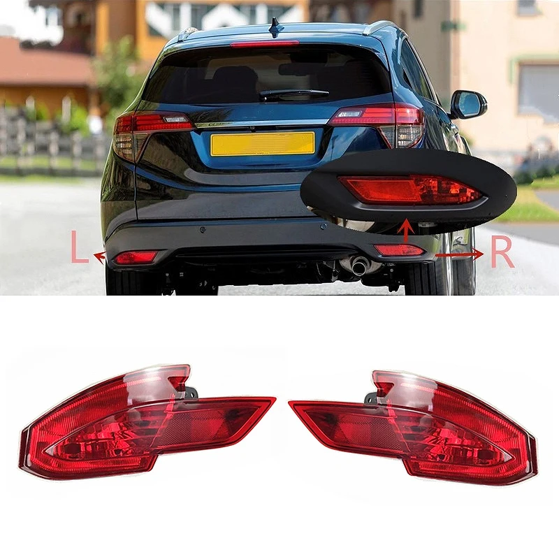 

NEW-Left/Right Car Rear Bumper Fog Light Reflector for Honda VEZEL HR-V HRV 2014-2018 Without Bulb 34500-T7J-H01