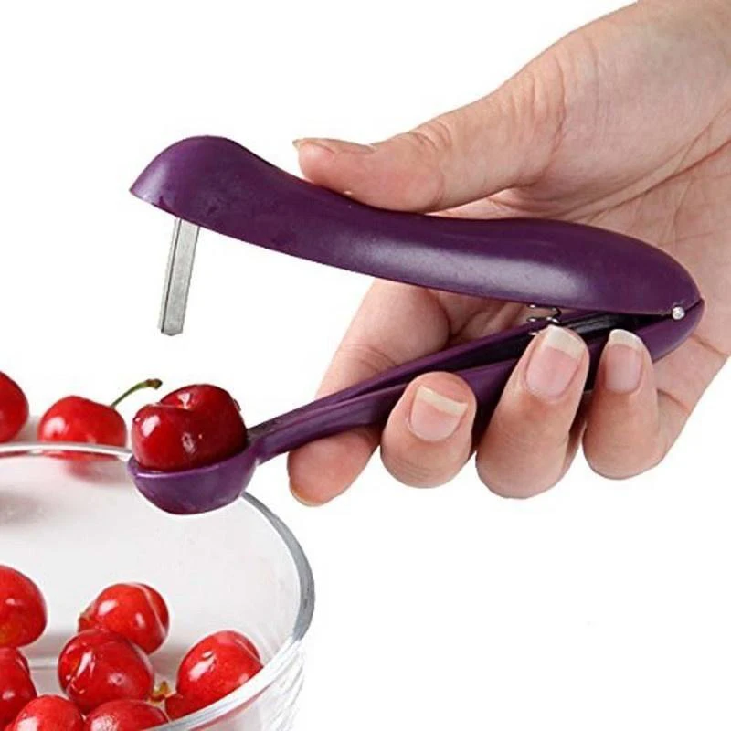 

New Cherry Pitter Plastic Fruits Tools Fast Remove Cherry Core Seed Remover Enucleate Keep Complete Kitchen Gadgets Accessories