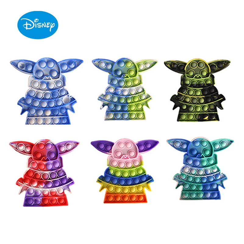 

Disney Figet Toys Star Wars Baby Yoda Push Bubble Sensory Squishy Reliever Adult Child Kawaii Antistress Fidget Anti Stress Toy