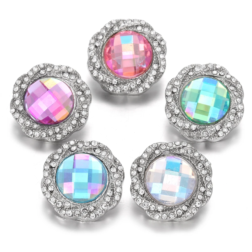 6 шт./лот новые металлические кнопки для ювелирных изделий в виде цветов 18 мм 20