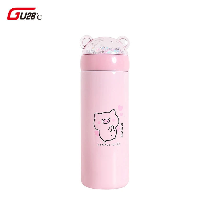 Термос из нержавеющей стали с изображением мультяшной свиньи | Дом и сад