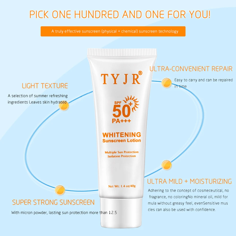 

Солнцезащитный SPF50PA ++ водонепроницаемый потостойкий освежающий масляный нежирный антиокислительный и антиультрафиолетовый эфирный