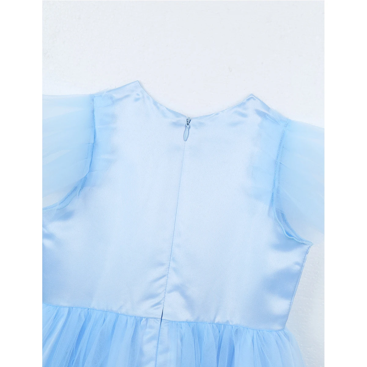 

Kids Girls Princess Fairy Party Costume Dress Up Flower Girl Dresses Pageant Wedding Party Dress With Crown Tiara And Wand Set