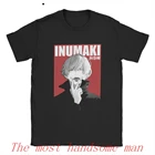 Мужские футболки Inumaki Toge juзютсу Kaisen, повседневные хлопковые футболки с коротким рукавом, футболка с круглым вырезом, топы с принтом