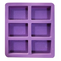 silicone soap molds 6 cavity handmade diy mixed patterns mould for bundt cake cupcake pudding candle soap making supplies tool