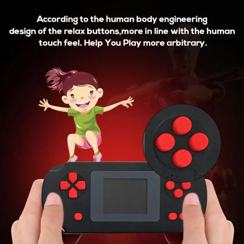 Портативная ретро Игровая приставка с 2 дюймовым TFT дисплеем для детей 8 битная