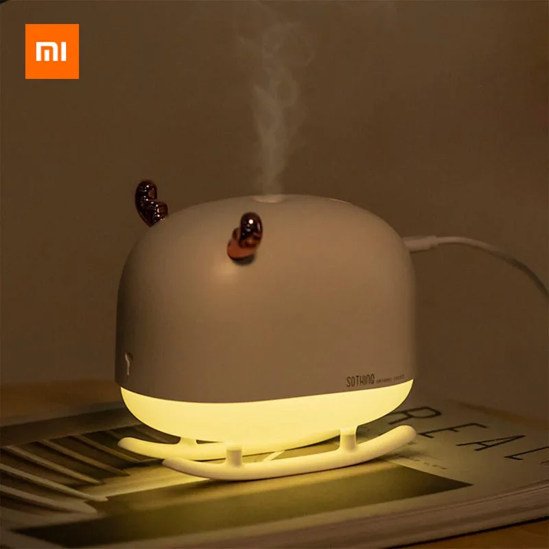 Xiaomi Mijia SOTHING в форме оленя увлажнитель воздуха 260 мл бесшумный увлажнитель MICRO usb зарядка ночник Рождественские подарки
