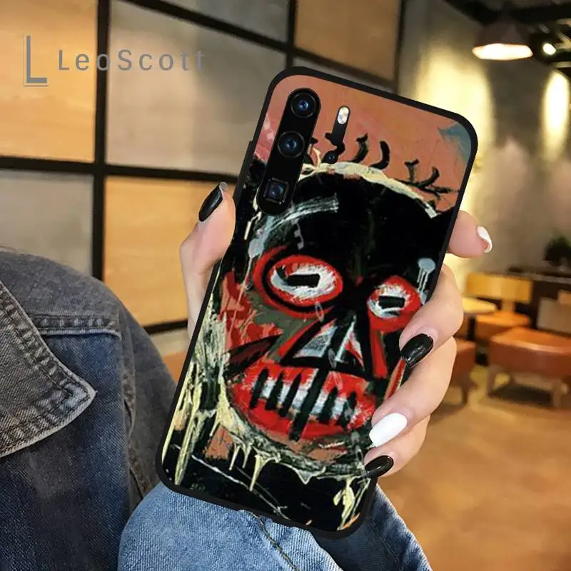 

Jean Michel Basquiat Art Graffiti Phone Case For Huawei honor Mate P 9 10 20 30 40 Pro 10i 7 8 a x Lite nova 5t