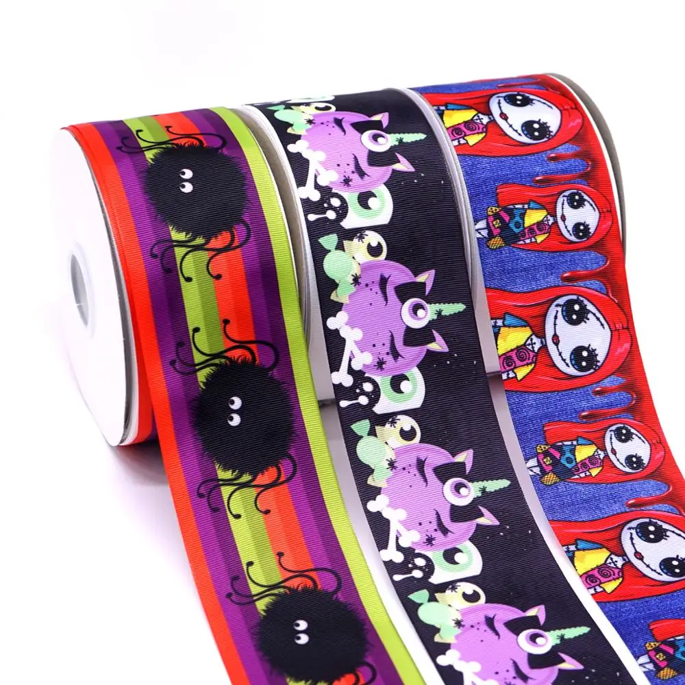 Бесплатная доставка 50 ярдов мультяшная печатная корсажная лента 31245|Ленты для